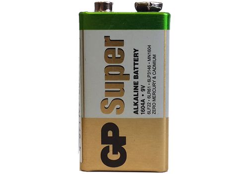 Батарейка GP 1604А-S1 Super alkaline 6LF22 (крона, 9V)